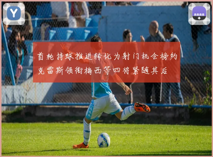 首轮持球推进转化为射门机会榜约克雷斯领衔梅西等四将紧随其后