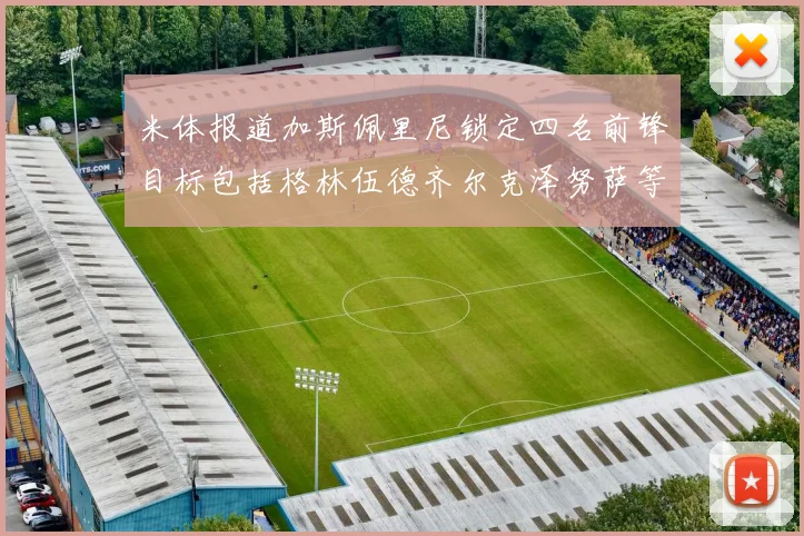 米体报道加斯佩里尼锁定四名前锋目标包括格林伍德齐尔克泽努萨等人